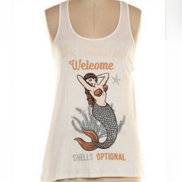 Bear Dance Tops - Mermaids Welcome Shells Optional Tank Top